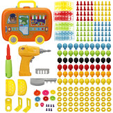Simulation Montessori bricolage perceuse électrique vis blocs de construction assemblage Puzzle jouet éducatif précoce pour enfants cadeau