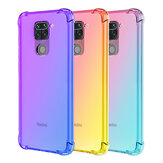 Bakeey for Xiaomi Redmi Note 9 / Redmi 10X 4G Case Shockproof Anti-Scratch Translucent Gradient with Air Bags TPU Protective Case Non-original