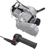 Motor de motocicleta de 50CC 49CC con mango de acelerador para MINI DIRT BIKE Pull Start Auto CDI Mini Throttle Inc