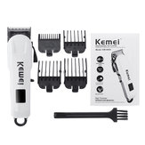 Kemei Professional LCD Rasoir électrique sans fil pour tondeuse à cheveux rechargeable