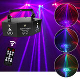 110V/220V LED Luz de escenario Control remoto 9-EYE RGB DMX Proyector Luces estroboscópicas DJ KTV Disco Luz de escenario