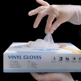100PCS VICEY Gants jetables en PVC transparent, gants de protection, sans poudre, faciles à transporter