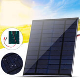 Panel solar de 10W con clips, célula solar de silicio policristalino, IP65 portátil impermeable para camping y viajes al aire libre.
