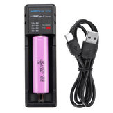 Astrolux® SC01 C típus 2A gyorstöltő USB akkumulátor töltő Li-ion / IMR / INR / ICR töltő 18650 20700 21700 26650 cellához