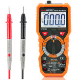 Multimètre numérique PEAKMETER PM18C pour mesurer la tension, le courant, la résistance, la capacité, la fréquence et la température avec un testeur de ligne en direct NCV et un mesureur de gain de transistor hFE en degrés Celsius / Fahrenheit.