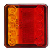 2 pezzi di luce posteriore indicatore di stop freno a 10 LED di 12V/24V per rimorchio barca, caravan e furgone