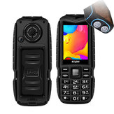 KUH T3 2.4 '' 4000mAh Dual-Taschenlampe Bluetooth Energie Bank Dual SIM Karte Robustes Funktionstelefon