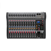 12 κανάλια Live Studio Audio Mixer Amplifier Professional USB Mixing Bluetooth