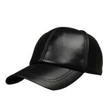  Cappello caldo di baseball di cuoio dei nuovi uomini che regolano i cappelli di Snapback del trucker nero di inverno