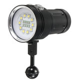A10 Wasserdichtes Tauchen Fotografie LED Video Taschenlampe 10xT6 4xRed 4xBlue