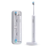 Dr.Bei C01 Sonische, elektrische tandenborstel IPX7 Waterdicht draadloos opladen met 2 opzetborstels Reisdoos