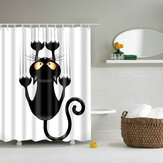 180x180cm Der Cartoon-Badezimmer-Stoff-Duschvorhang aus wasserdichtem Polyester mit 12 Haken