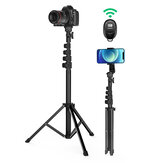 BlitzWolf® BW-STB1 Selfie Stick con treppiede stabile Telecomando wireless multifunzione Stick selfie portatile professionale per telefoni, fotocamere, ring light