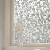KCASA Z021 45cmX200cm Modernes Blumenmuster Glasaufkleber Badezimmer Balkon Schiebetür Mattglas 3D Aufkleber