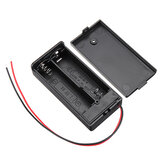 Caixa de bateria AA com 2 slots e interruptor para 2 pilhas AA, kit de DIY