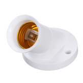 E27 Oblique Schraube Sockel weiße Kunststoff Glühlampe Halter Adapter Konverter