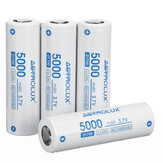 4 baterias de lítio não protegidas Astrolux® C2150 de 5000mAh 3.7V 21700 de alto desempenho recarregáveis com célula de lítio para lanternas Nitecore Lumintop Fenix Olight e brinquedos RC.