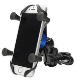 4-6 inç X-tipi Telefon GPS Alüminyum Alaşım Tutacak Direksiyon Ayna Elektrikli Scooter Motosiklet Bisiklet