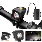 XANES XL11 1000LM 2 LED Luz da bicicleta IPX6 180°Floodlight 4 Modos Exibição de energia Inteligente 