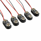 5 piezas 175mm 9V Tipo I Tipo Batería Hebilla Conector Clip Cable
