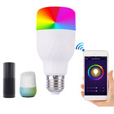 Ampoule LED intelligente E27 7W dimmable RGBW avec contrôle via application WIFI pour Alexa Google Home AC85-265V