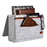 Bedside Pocket Storage Baskets Hanging Bag Felt Sofa Phone Book Organizer Remote Home Holder 