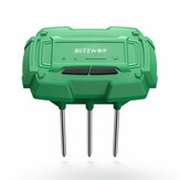 BlitzWolf® 433Mhz Soil Moisture Sensor Aplicativo de temperatura e umidade Monitor em tempo real Dispositivo de alarme de umidade BW-DS04