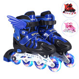 S/M/L Inline Skates with 4 LED PVC Skate Wheels  Entry-level Kid Women Men Roller Skates Birthday Gift for Teen Girl Boy Teenager