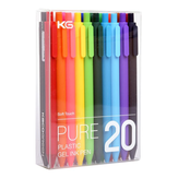 KACO PURE 20 Adet/torba Şeker Renkli Jel Kalemler 0.5mm Çok Renkli Jel Mürekkep Kalemler Basın Türü Yazma Kalem Ofis Kırtasiye Malzemeleri
