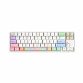 128 Tasten Colorful Rainbow Keycap Set Kirschprofil PBT Fünfseitige Sublimations-Keycaps für mechanische Tastaturen