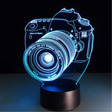 Digitale camera 3D-ledverlichting Colorful Touch-nachtlampje Kerstcadeau