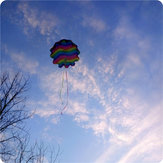 Cometa de juguete de paracaídas de 27,5 pulgadas para jugar al aire libre, lanzamiento a mano, juguete de caída libre