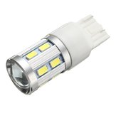 T20 7443 12SMD White 6000K LED Bulb With Lens Car Tail Light Brake Stop Light