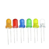 Kit assortito di diodi LED da 5 mm 5 mm / 600 pezzi Bianco Verde Rosso Blu Giallo Arancione Fai da te Diodo a emissione di luce