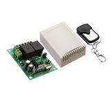 433МГц 12В 2CH 2-канальный беспроводной пульт дистанционного управления + 2 кнопки передатчика код обучения Джог самозапирание