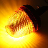 60 diod LED obrotowych migających światło bursztynowego sygnału DIN na słupie montażowym Lampka ostrzegawcza ciągnika 12/24V