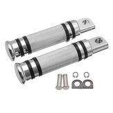Motorcycle Silver Aluminum Foot Pegs Footrests For Harley Touring Sportster Softail Dyna Bobber