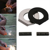 IPRee® 2Pcs / set EDC Double Holes Flintstone Scraper Fire Starter Ignitor Outdoor Survival Kits