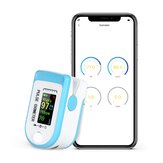 Bluetooth ujjbegy-pulzusoximéter SpO2 PR PI Oximeter De Dedo Android IOS APP vér oxigén telítettségének és pulzusának érzékelése