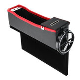 Chargeur USB de voiture Boîte de rangement de la fente du siège latéral droit de la voiture Support d'organisateur Porte-gobelet