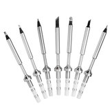 7Pcs/Set Replacement Black Chrome Tip Soldering iron Tips for Digital LCD Soldering Iron