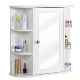Privmedi Wandmontierter Badezimmerschrank mit Spiegel, Regal und großem Fassungsvermögen für Kosmetikartikel