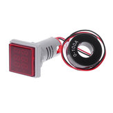 3 Stk Rotes Licht AC 60-500V 0-100A D18 Quadratischer LED Digitaler Doppelanzeige Voltmeter Amperemeter Spannungsmesser Strommesser