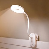 Lampe de bureau LED avec pince USB, réglable, tactile, 1200mAh, 3 modes, pour lire un livre