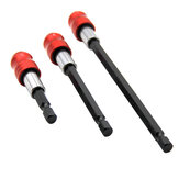 60mm/100mm/150mm Quick Release Locking Socket Extension Bar Rod Set Kits 1/4 Inch Hex Shank Holder Drill Bits
