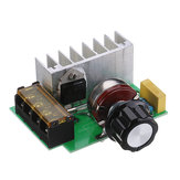Controlador de velocidade do motor PWM SCR de alta eficiência AC 0V-220V, regulador de tensão com duplo capacitor com proteção de corrente e botão.