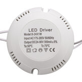 Fonte de Alimentação para Lâmpada de Teto AC180V-260V 8-25W LED Driver