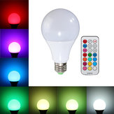 E27 B22 10W RGBW LED Lâmpada Inteligente Colorida Globo Controle Remoto AC85-265V