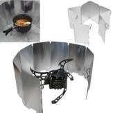 IPRee campeggio Piastre pieghevoli in alluminio per fornello da barbecue Paravento