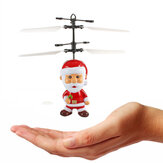 Çocuk için Uçan Uçan Noel Baba Endüktif Oyuncak Noel Hediyesi Induced